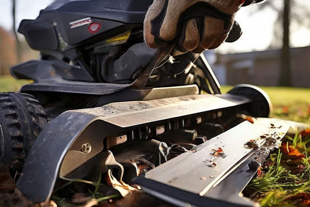 how to change a lawn mower blade
